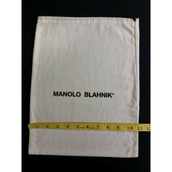 Manolo Blahnik Dust bag Storage Cover Drawstring 10.8" X 14" - Picture 2 of 5